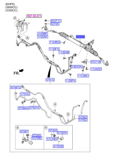 جعبه فرمان هیوندای جنسیس  Hyundai/KIA Genuine Parts – MOBIS   577003M500