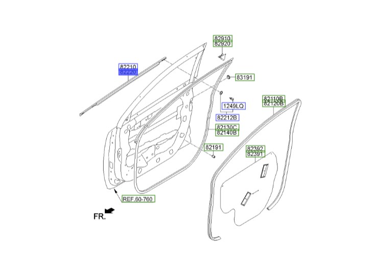 زه آبگیر در جلو راست اسپورتیج مدل 2015 | اسپورتیج SL مدل 2010 تا 2016