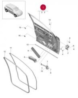 درب جلو سمت چپ پورشه ماکان اورجینال