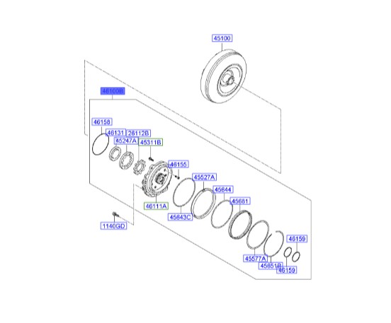 اویل پمپ گیربکس Hyundai/KIA Genuine Parts – MOBIS  IX35  461003B600 