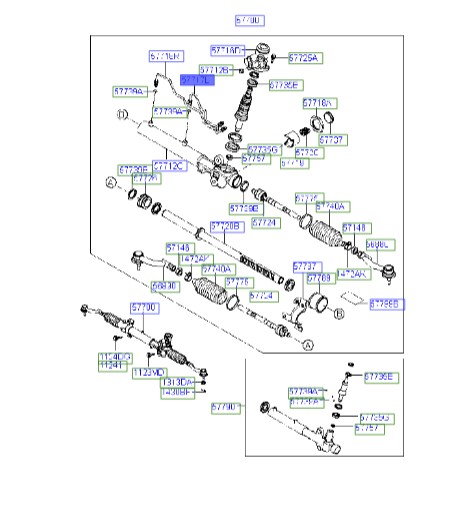 لوله تغذیه جعبه فرمان توسان Hyundai/KIA Genuine Parts – MOBIS  577172E000