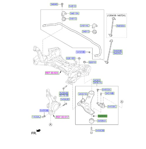 مهره طبق هیوندای و کیا 545591f000  Hyundai / KIA Genuine Parts – MOBIS