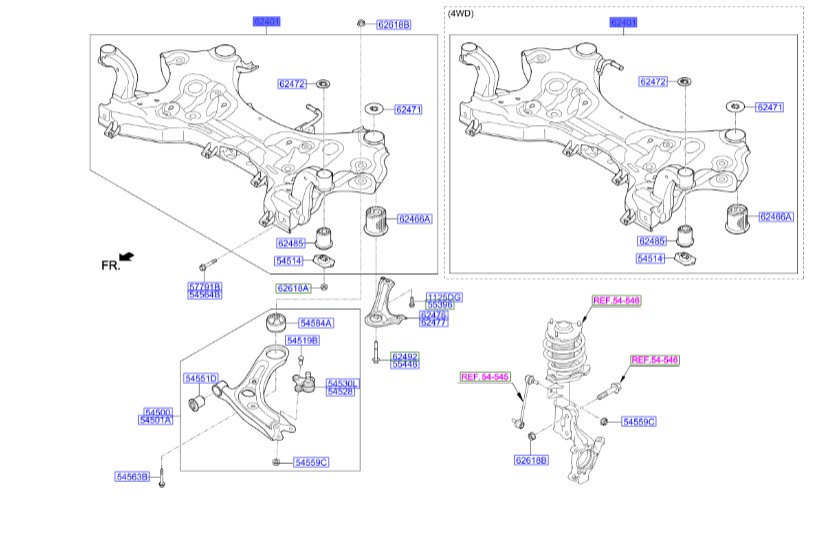رام هیوندای Hyundai/KIA Genuine Parts – MOBIS  IX35  62405D3100
