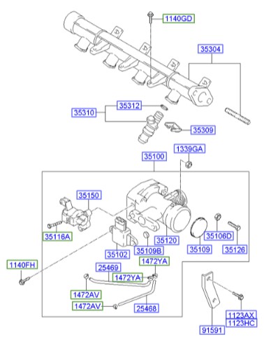 واشر سرو موتور توسان Hyundai/KIA Genuine Parts – MOBIS   3515633271