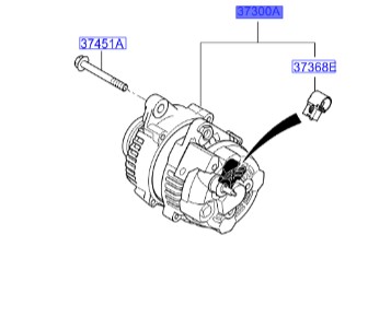دینام سانتافه  Hyundai/KIA Genuine Parts – MOBIS   373003C510 