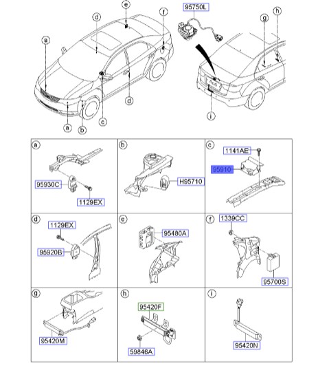 یونیت کنترل ایربگ سراتو 2010 | واحد کنترل ایربگ | مدول کنترل ایربگ | Hyundai/KIA Genuine Parts – MOBIS | سراتو TD، سراتو TD کوپه | 959101M350