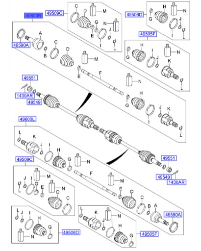پلوس عقب راست  Hyundai/KIA Genuine Parts – MOBIS   IX35  496012S010